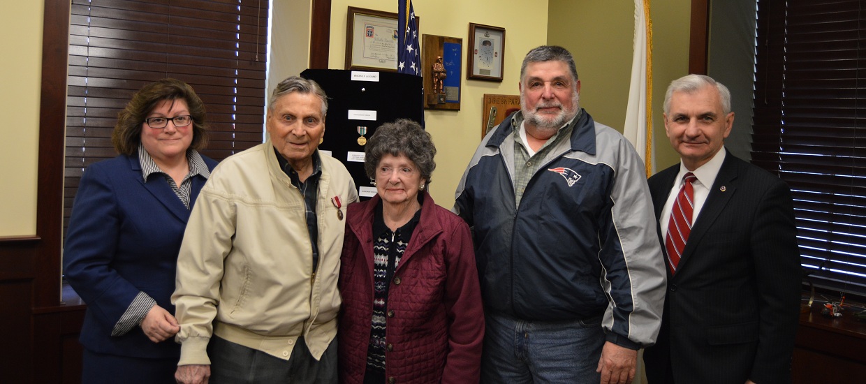 Reed Hosts Medal Ceremony Honoring World War II Army Veteran Eugene Luciano